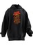Unisex Premium Pamuk Siyah Black Sabbath Desen Baskılı 3 Iplik Kapüşonlu Sweatshirt 1