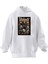 Unisex Premium Pamuk Beyaz Slipknot Zombie Poster Baskılı 3 Iplik Kapüşonlu Sweatshirt 1