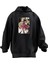 Unisex Premium Pamuk Siyah Japon Anime Tekken Baskılı 3 Iplik Kapüşonlu Sweatshirt 1