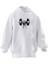 Unisex Premium Pamuk Beyaz 5lik Dumbell Baskılı 3 Iplik Kapüşonlu Sweatshirt 1