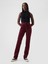 Kadın Bordo High Rise Corduroy '90S Straight Pantolon 1