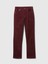 Kadın Bordo High Rise Corduroy '90S Straight Pantolon 3