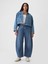 Kadın Koyu Mavi High Rise Horseshoe Jean Pantolon 4