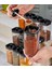 Silkyra 3 adet 250 ml hacim, pratik kaşıklı Baharatlık Seti 4