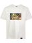 Erkek Bisiklet Yaka Beyaz Pamuklu Tişört One Piece Anime Nakışlı Işlemli T-Shirt 1