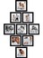 9 Adet 25X25 Çerçeve - Mdf Çerçeve - Fotoğraf Çerçevesi - Kare Çerçeve 1
