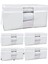 Tekno Trust 5 adet - Pencereli Yorgan Hurcu Mega Boy 75 X 40 X 40 Cm - Gri Çizgili 1
