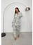 Desenli Şalvar Kimono Takım 2