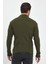Erkek Haki Regular Fit Yarım Balıkçı Yaka Fitilli Triko Kazak RF0447 5