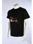 Unisex Siyah Bisiklet Yaka Pamuklu Tshirt Nakışlı Berserk Guts Anime Regular Tişört 3