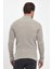 Erkek Vizon Regular Fit Yarım Balıkçı Yaka Fitilli Triko Kazak RF0447 5