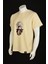 Anime Unisex Kısa Kollu Bej Loose Fit %100 Nakışlı Işlemli Gojo Satoru Tişört 3