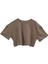 Pia Espresso Crop Top Skirt Set M 1