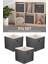 Tekno Trust 3'lü Dolap Içi Düzenleyici , Çamaşır Oyuncak Saklama Kutusu Sepet Organizer 33X30X30 1