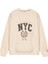 Nyc Baskılı Sweatshirt Bej 1