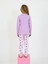 Kız Çocuk Uzun Kollu Pamuklu Pijama Takımı Happy Life 4