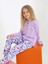 Kız Çocuk Uzun Kollu Pamuklu Düğme Detaylı Pijama Takımı Love Me 1