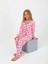 Kız Çocuk Uzun Kollu %100 Pamuklu Düğmeli Pijama Takımı Soft 2