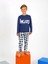 Erkek Çocuk Uzun Kollu %100 Pamuklu Pijama Takımı Star Skate 3