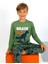 Erkek Çocuk Uzun Kollu %100 Pamuklu Pijama Takımı Brave 1