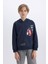 Erkek Çocuk Marvel Kapüşonlu Kanguru Cepli Sweatshirt D6737A824WN 1