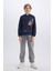 Erkek Çocuk Marvel Kapüşonlu Kanguru Cepli Sweatshirt D6737A824WN 2