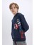 Erkek Çocuk Marvel Kapüşonlu Kanguru Cepli Sweatshirt D6737A824WN 4