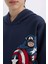 Erkek Çocuk Marvel Kapüşonlu Kanguru Cepli Sweatshirt D6737A824WN 5