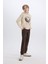 Erkek Çocuk 2'li Takım Kapüşonlu Baskılı Sweatshirt Beli Lastikli Eşofman Altı E1931A824CW 2