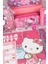 Hello Kitty Tek Bölmeli Küçük Boy 32 cm Hello Kıtty Anaokul,beslenme ve Kalem Çantası Ile Beslenme Kabı,matara Kırtasiye Okul Seti 4