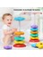 Rainbow Star Stacking Music Rotating Tower Baby Ring Rotating Music 0-2 Yaşlı Baby Puzzle Early Education Game (Yurt Dışından) 4