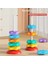 Rainbow Star Stacking Music Rotating Tower Baby Ring Rotating Music 0-2 Yaşlı Baby Puzzle Early Education Game (Yurt Dışından) 5