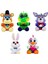 5pcs Set Fnaf Peluşlar, Çocuklar Hayranları Için Sevimli Tavşan Ayı Ördek Tilki Peluş (5pcs Set A) (Yurt Dışından) 1