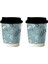 8 Oz Double Wall Coffee Siyah Kapaklı Karton Bardak 50 Adet 1