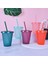 400 Su Şişesi Büyük Kapasiteli Saman Içme Bardağı Geniş Ağızlı Kapak Plastik Glitter Toz Glitter Su Şişesi Öğrenciler Için (Yurt Dışından) 2