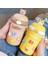 Öğrenci Süper Sevimli Cam Bardağı Geçer ve Hasır Fincan Ins Tarzı Kız Yüksek Bir Görünüme Sahiptir ve Küçüktür Dango Su Bardağı 500ML (Yurt Dışından) 4