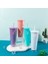 Yeni Erkek ve Kadın Çift Saman Su Bardağı Basit Büyük Kapasiteli Çift Katmanlı Plastik Bardak Açık Taşınabilir Taşınabilir Bardak 720ML Top Topu ile (Yurt Dışından) 3