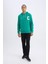 Fit NBA Boston Celtics Standart Fit Kapüşonlu Sırt Baskılı Kalın Sweatshirt Y7320AZ24AU 2