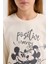 Kız Çocuk Pijama Takımı Disney Mickey & Minnie Bisiklet Yaka Uzun Kollu Üst Uzun Alt D7751A824WN 5