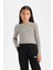 Kız Çocuk Cropped Fit Polo Yaka Çizgili Fitilli Kaşkorse Uzun Kollu Tişört D3368A824AU 1