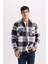 Regular Fit Oduncu Kareli Uzun Kollu Gömlek Y9054AZ24WN 4