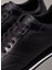 Siyah Erkek Sneaker Low Top Lace Up Lth Hf 4