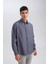 Relax Fit Polo Yaka Twill Modal Karışımlı Basic Düz Uzun Kollu Gömlek D3376AX24AU 3