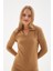 Polo Yaka Elbise Camel 3