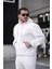 Premium Kalite Beyaz 3iplik Kalın Sweatshirt Unisex 2
