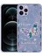 Apple iPhone 12 Pro Max Uyumlu Kılıf Desenli Sert Silikon Mumila Kapak, Lilac Flower 1