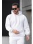 Premium Kalite Beyaz 3iplik Kalın Sweatshirt Unisex 3