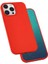 Apple iPhone 13 Pro Max Uyumlu Kılıf Silk Silikon, Kırmızı 1