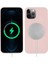 Apple iPhone 13 Pro Max Uyumlu Kılıf Silksafe Wireless Kapak, Pembe Açık 1