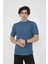 Bisiklet Yaka Slim fit T-Shirt- Turkuaz 2